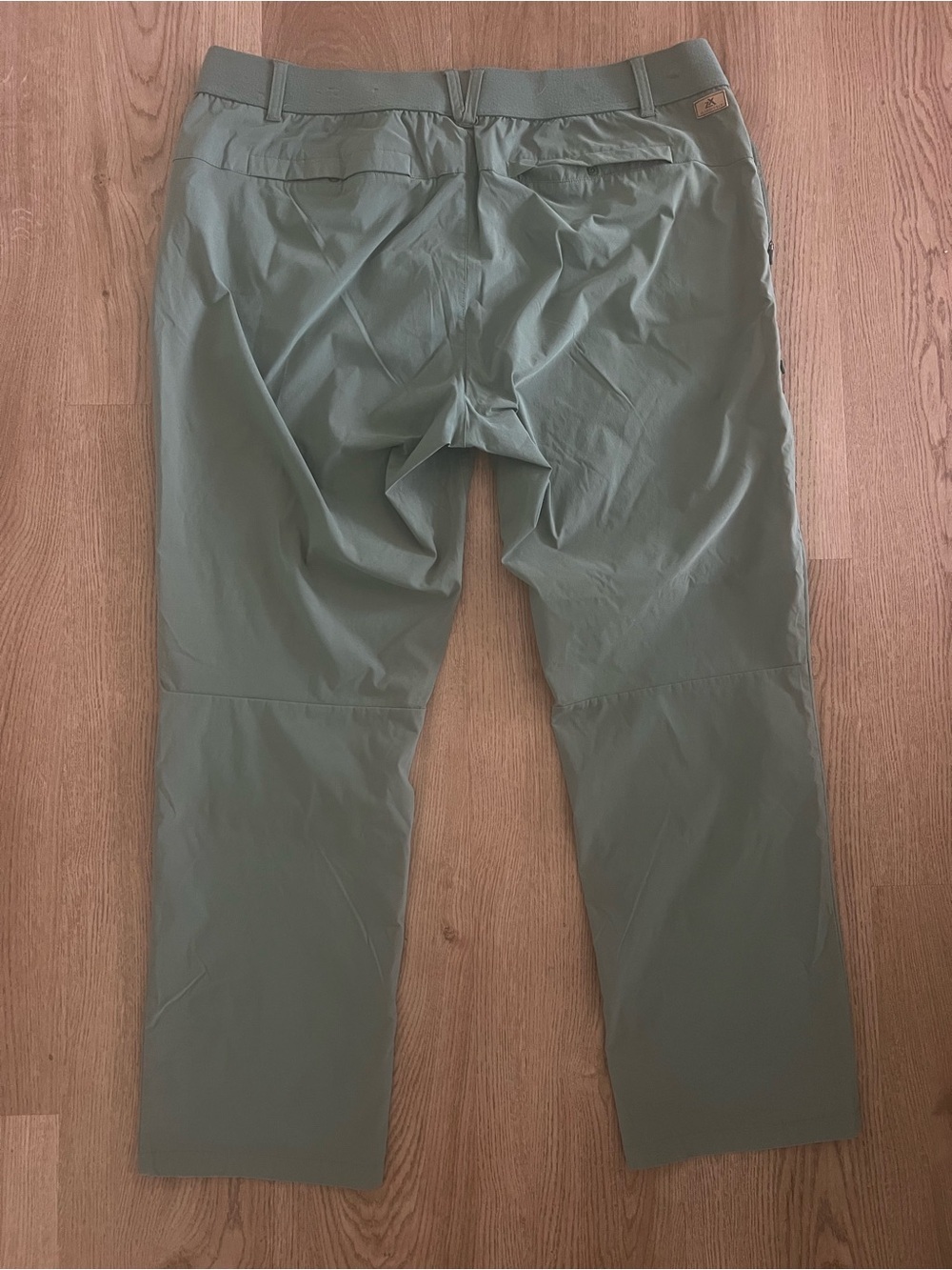 ZeroXposur Men's Green Solid Flat Front Casual Pants 40W XXL Nylon/Spandex - Picture 3 of 5